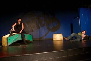 Kristin Pilgrim (Veronica Pepperpot), Kyle McGruther(Dirk).