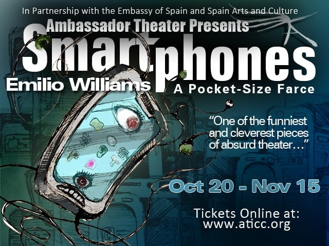 ‘Smartphones–a pocket-size farce’ at Ambassador Theater