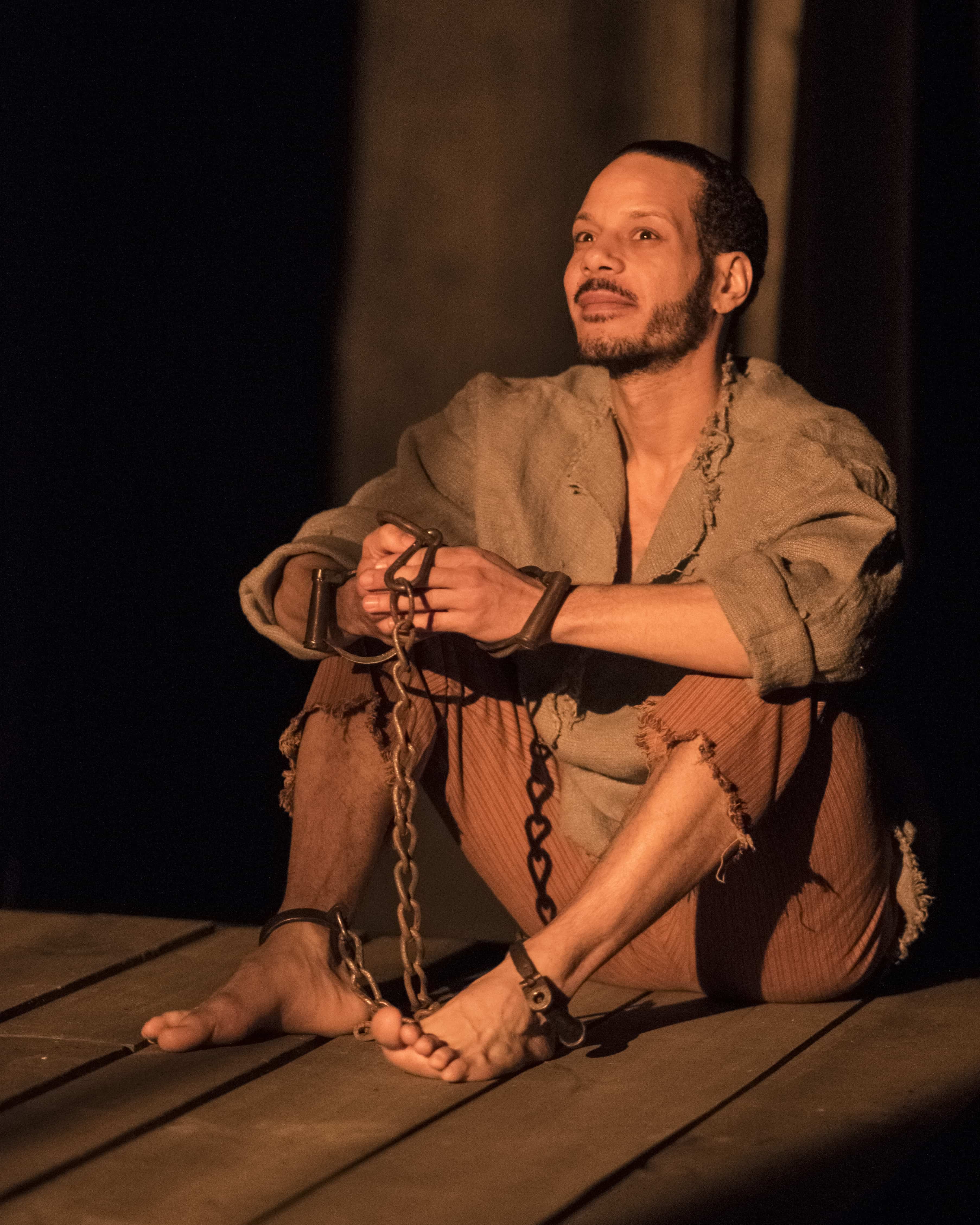 Jon Hudson Odom as Nat Turner in Nat Turner in Jerusalem. Photo by Teresa Castracane Photography.