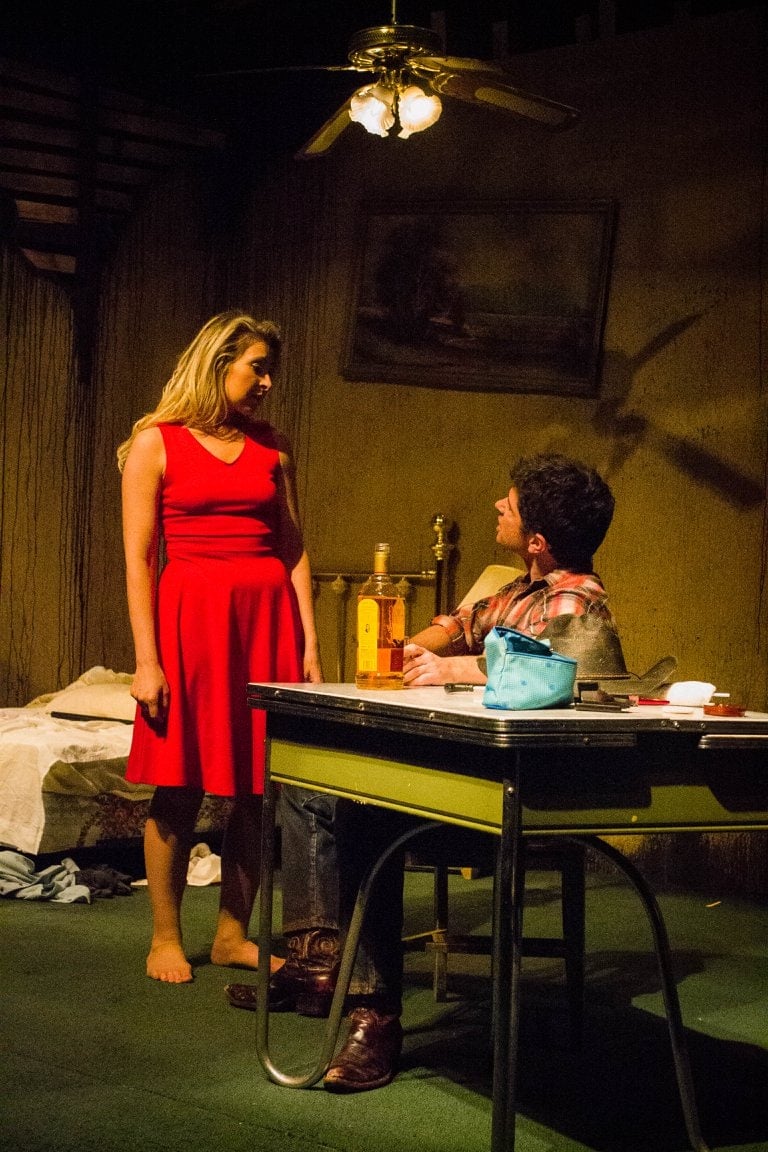Tom Dacey Carr and Kimberli Rowley in Fool for Love. Photo by Wolford Photography.