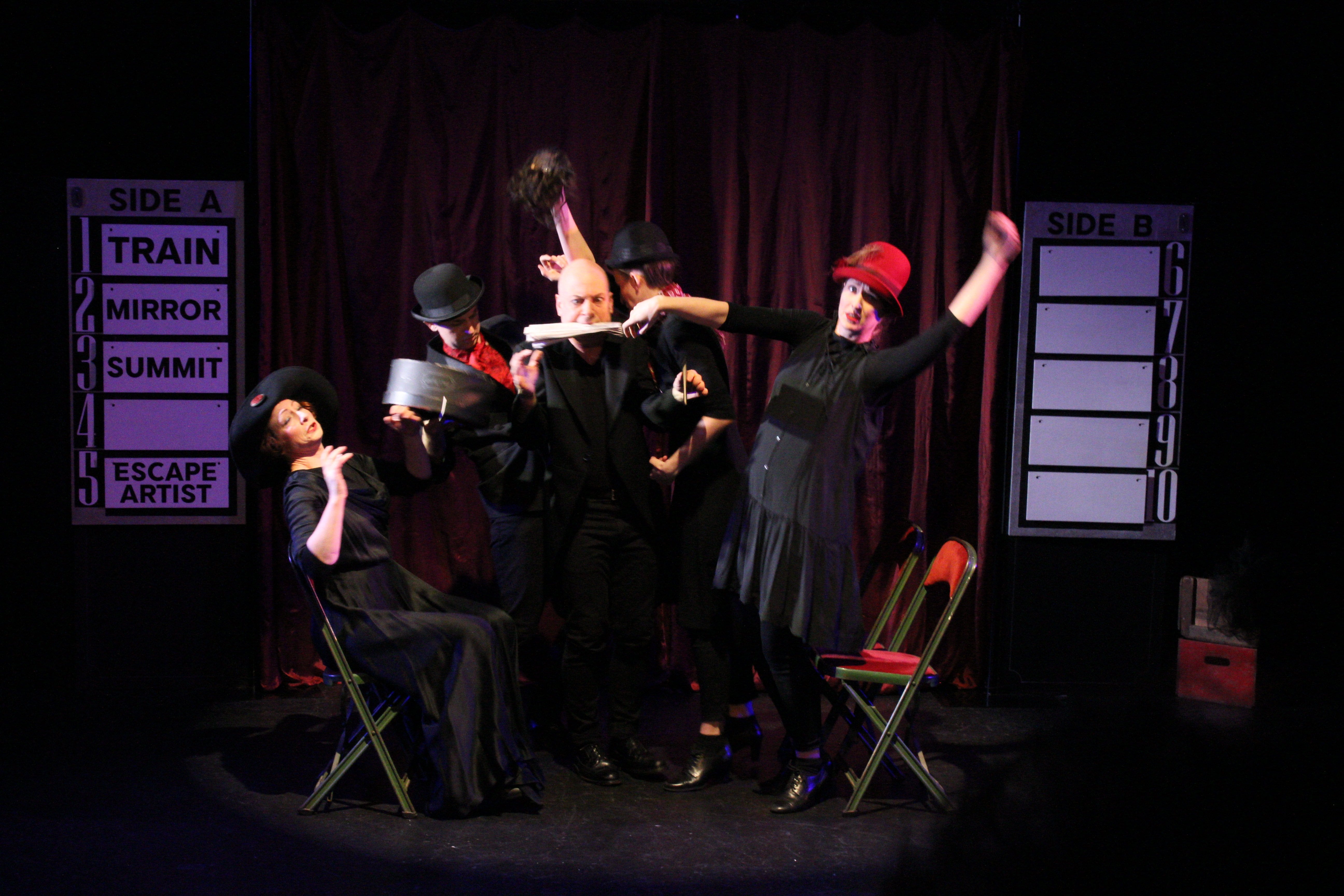The cast of Slapstick Jukebox. Photo by Emma Jo Shatto.