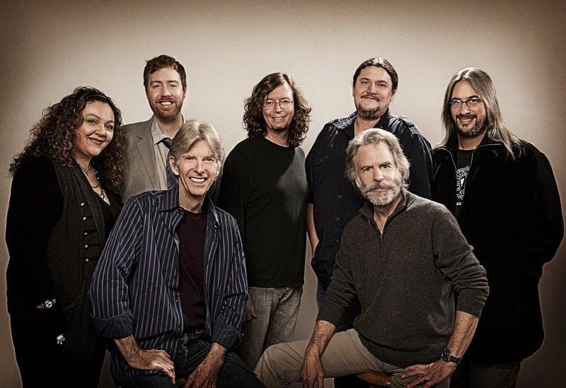 Further photographed in 2010: Phil Lesh, Bob Weir, Sunshine Becker, Joe Russo, John Kadlecik, Jeff Pehrson, and Jeff Chimenti. Photo by Jay Blakesberg.