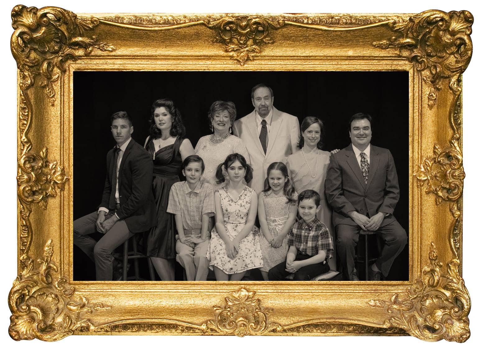 The cast of Cat on a Hot Tin Roof, now playing at Reston Community Players. Photo by Jennifer Heffner Photography.