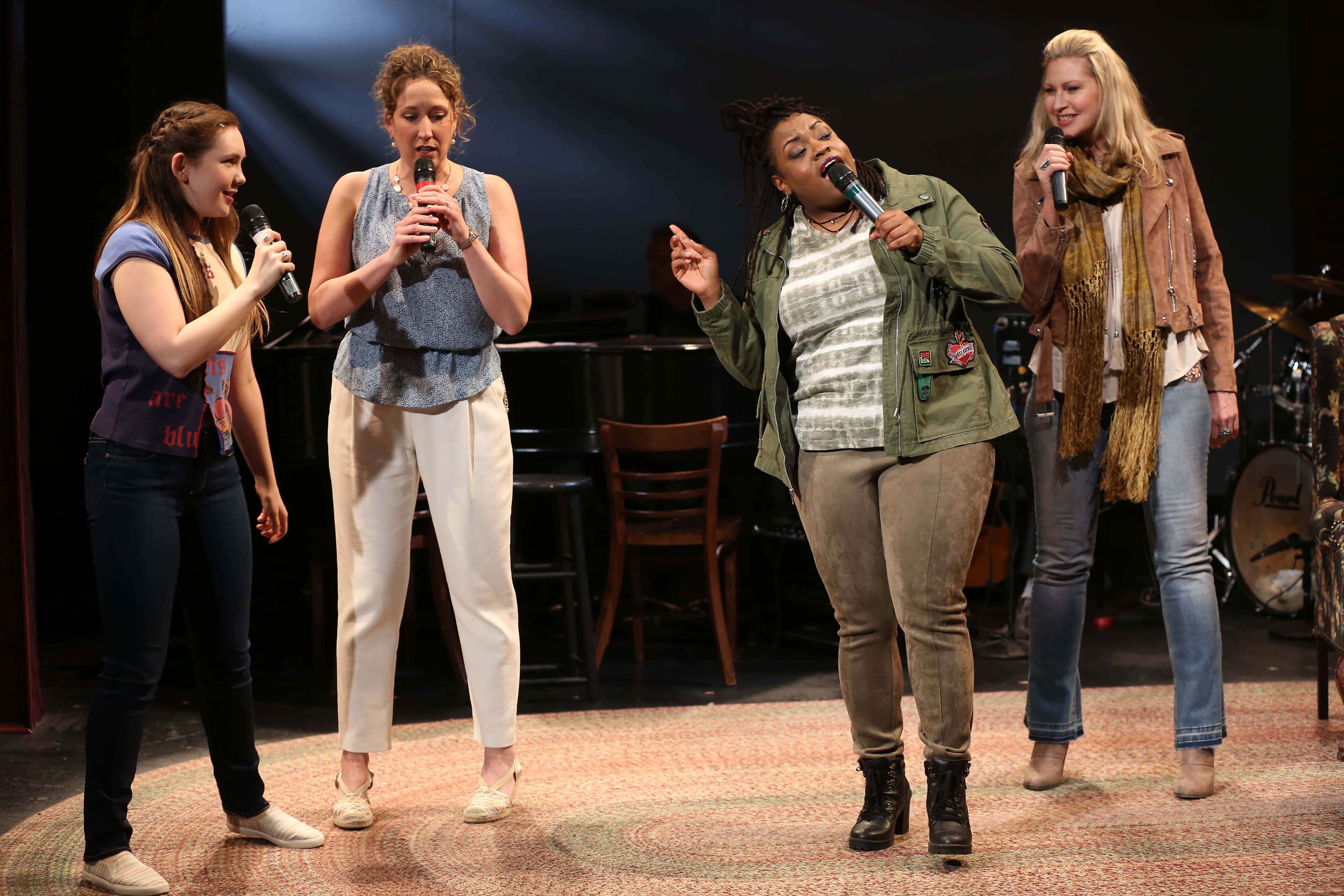Celeste Rose, Courtney Balan, Allyson Kaye Daniel, and Luba Mason. Photo by Carol Rosegg.