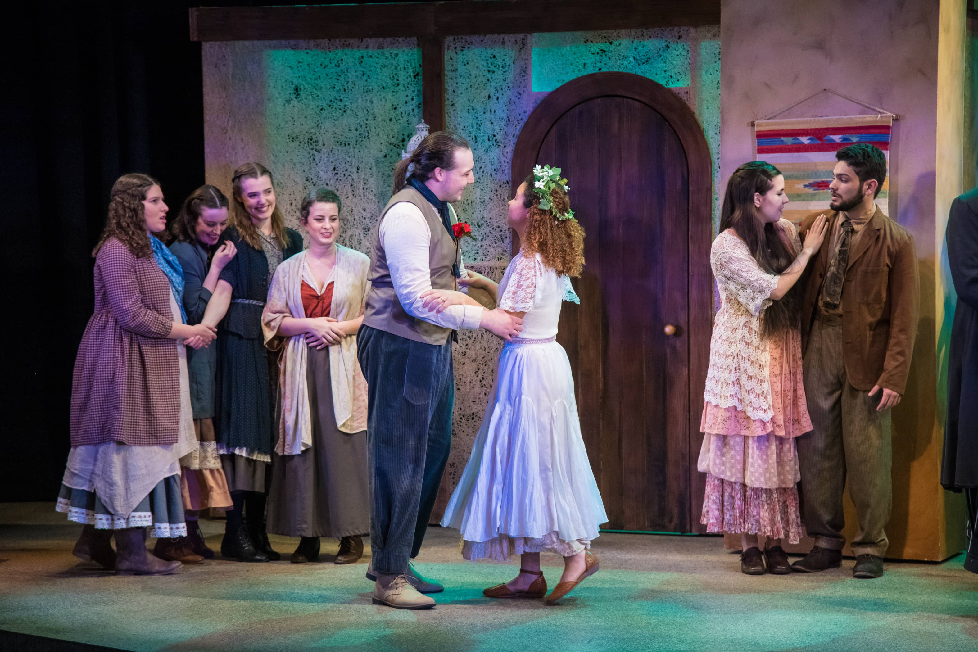 The cast of Blood Wedding at American University. Photo by Jeffrey Watts
