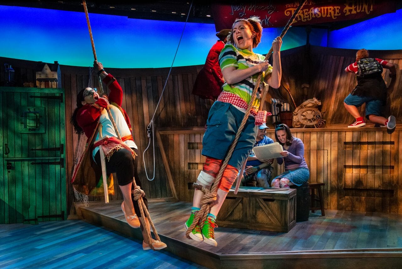 Heather A. Gibson and Kelsey Painter in Judy Moody & Stink. Photo by Michael Horan.