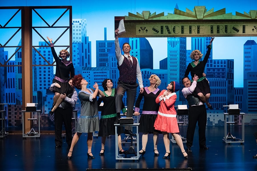 The cast of Reston Community Players' Thoroughly Modern Millie. Photo by Jennifer Heffner Photography.
