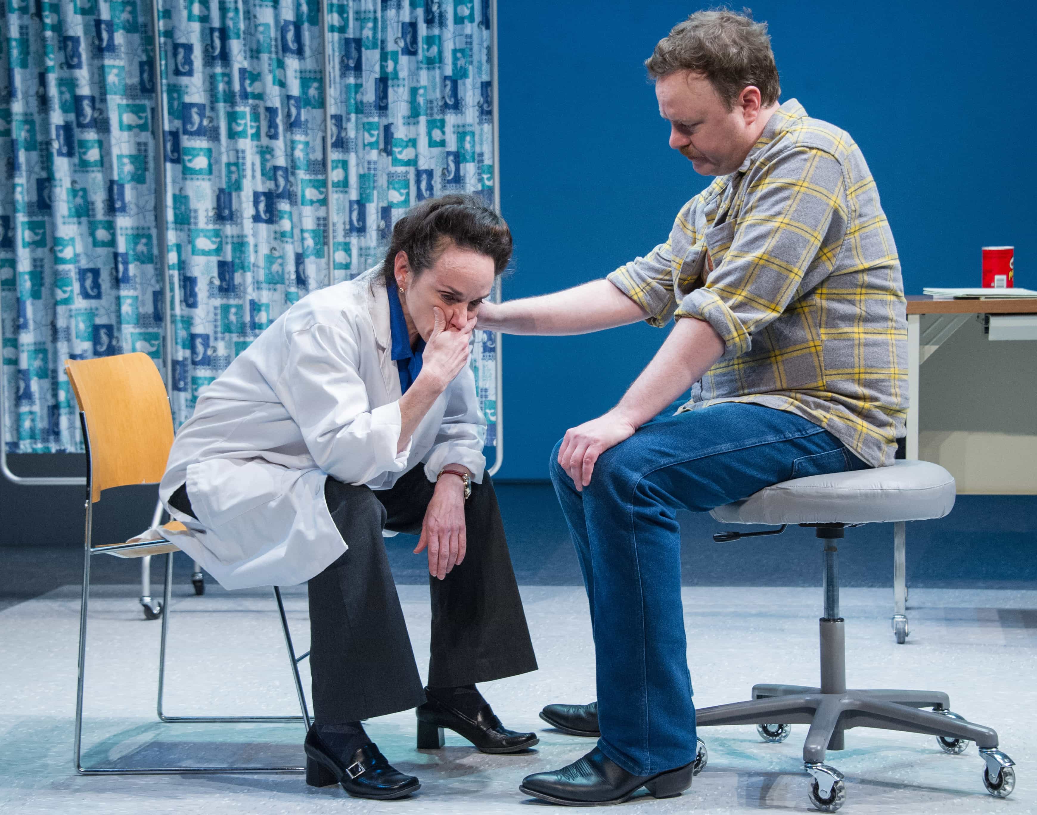 Susan Rome and Tom Story as the title characters in Roz and Ray at Theater J. Photo by C. Stanley Photography.