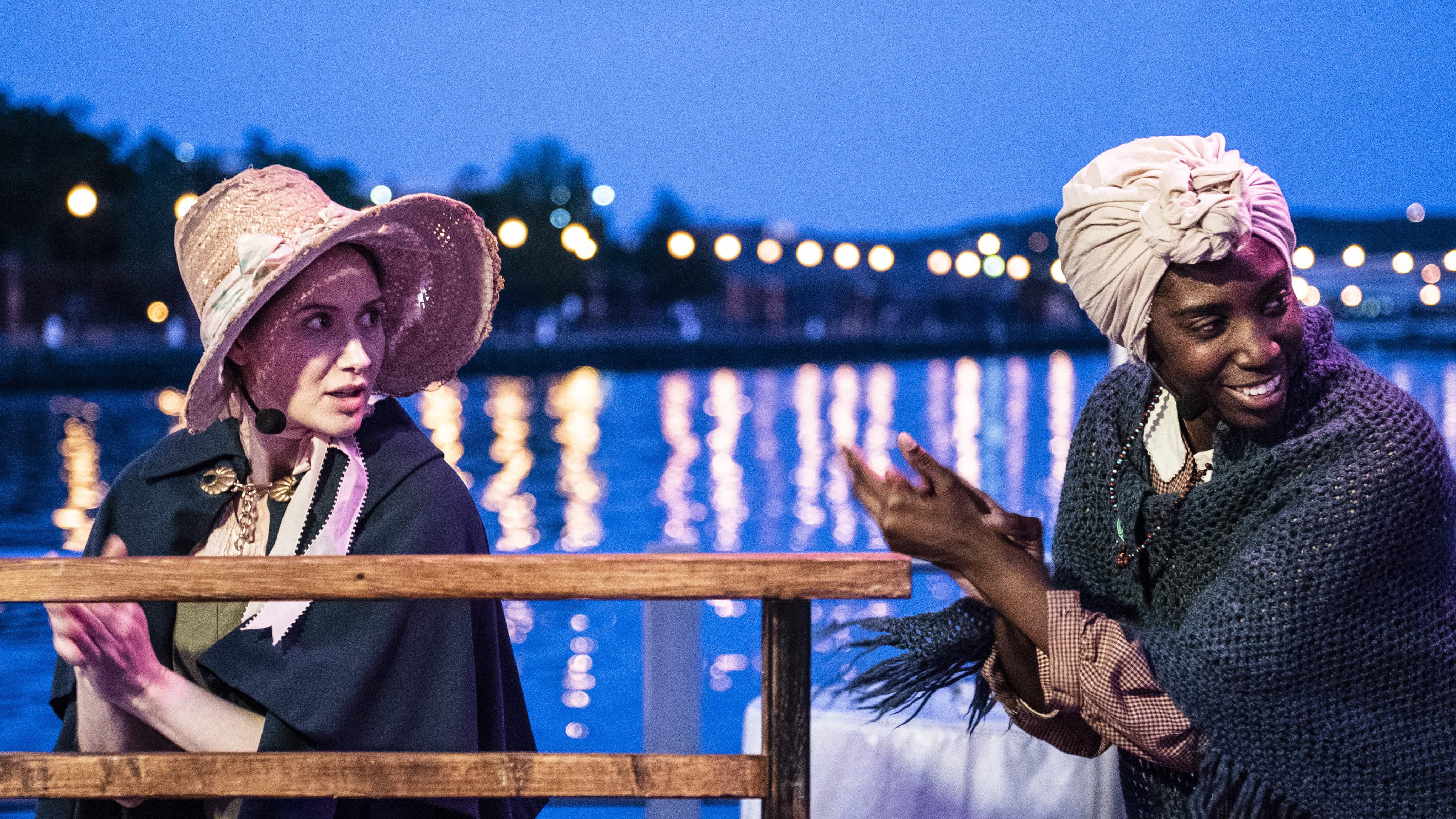 Jenny Donovan and Tiffany Byrd in The Frederick Douglass Project. Photo by Teresa Castracane. 