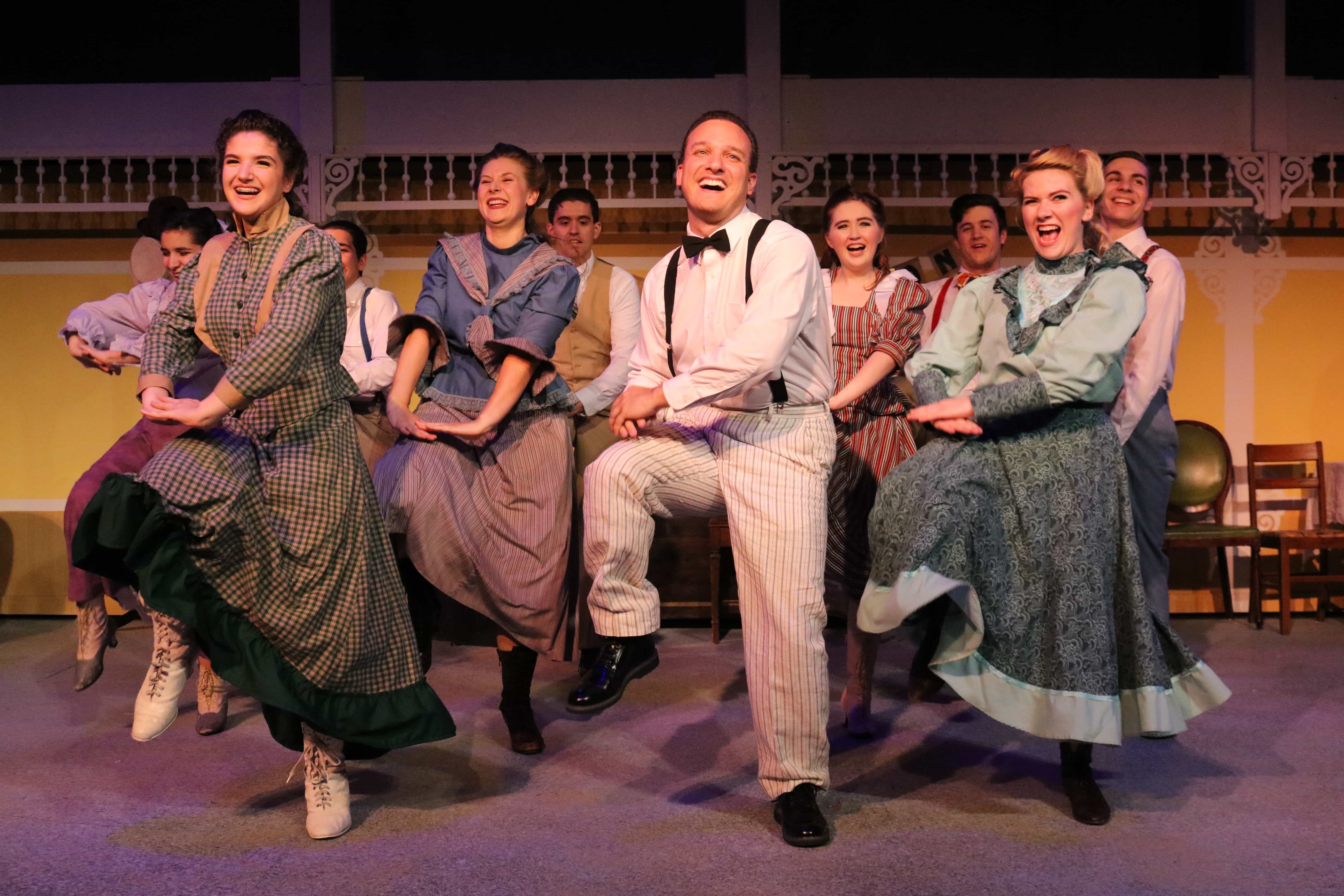 The cast of Meet Me in St. Louis, now playing at Other Voices Theatre. Photo courtesy of Susan Thornton.