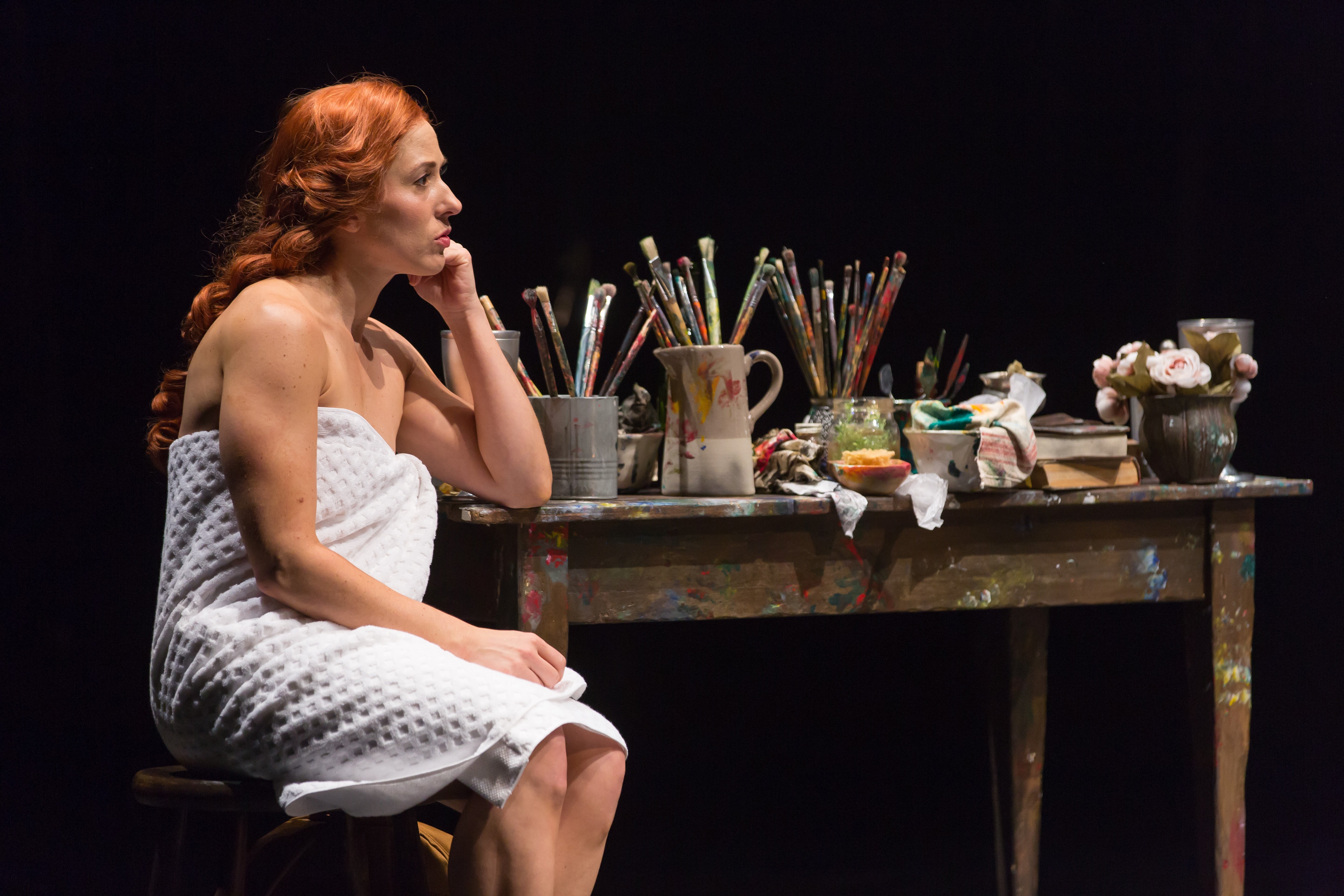 Alyssa Wilmoth Keegan in Botticelli in the Fire. Photo by Scott Suchman. 