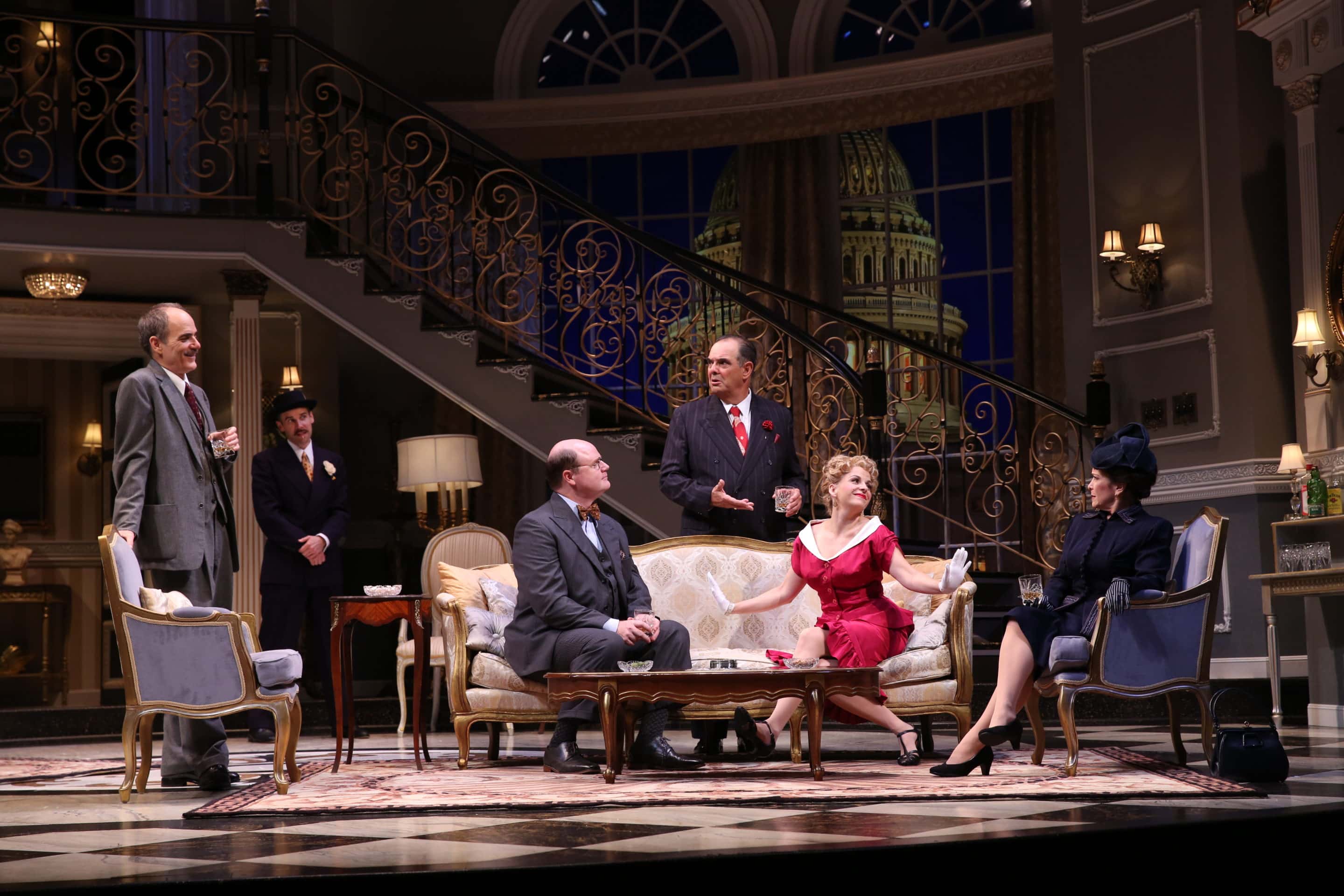 The cast of Born Yesterday, now playing at Ford's Theatre. Photo by Carol Rosegg.