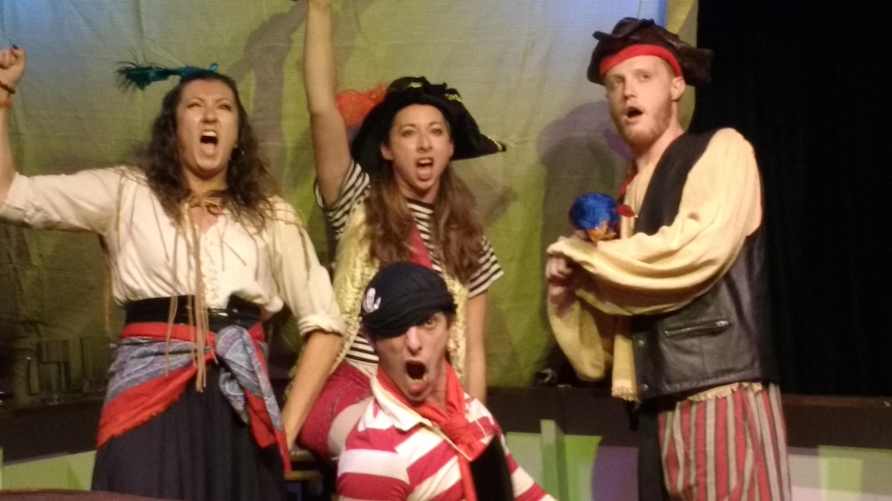 Justin Chesney (front), Kate Hoover, Nicole DiMattei, and Stephen Scott Stark. Photo by Deb Miller.