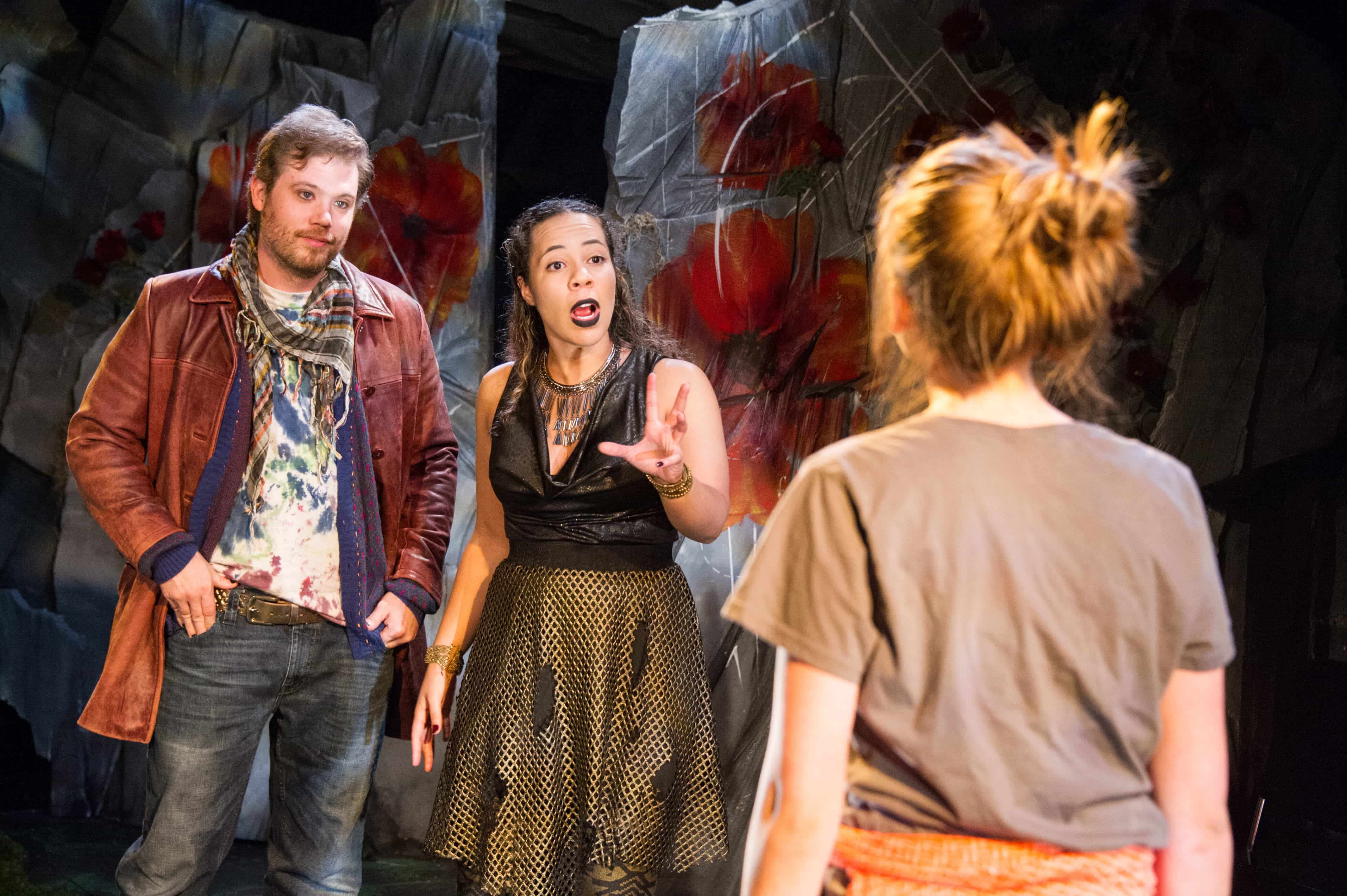 L-R: Erik Harrison, Chloe Mikala and Tori Boutin in Sing To Me Now by Rorschach Theatre Company. Photo by C. Stanley Photography.