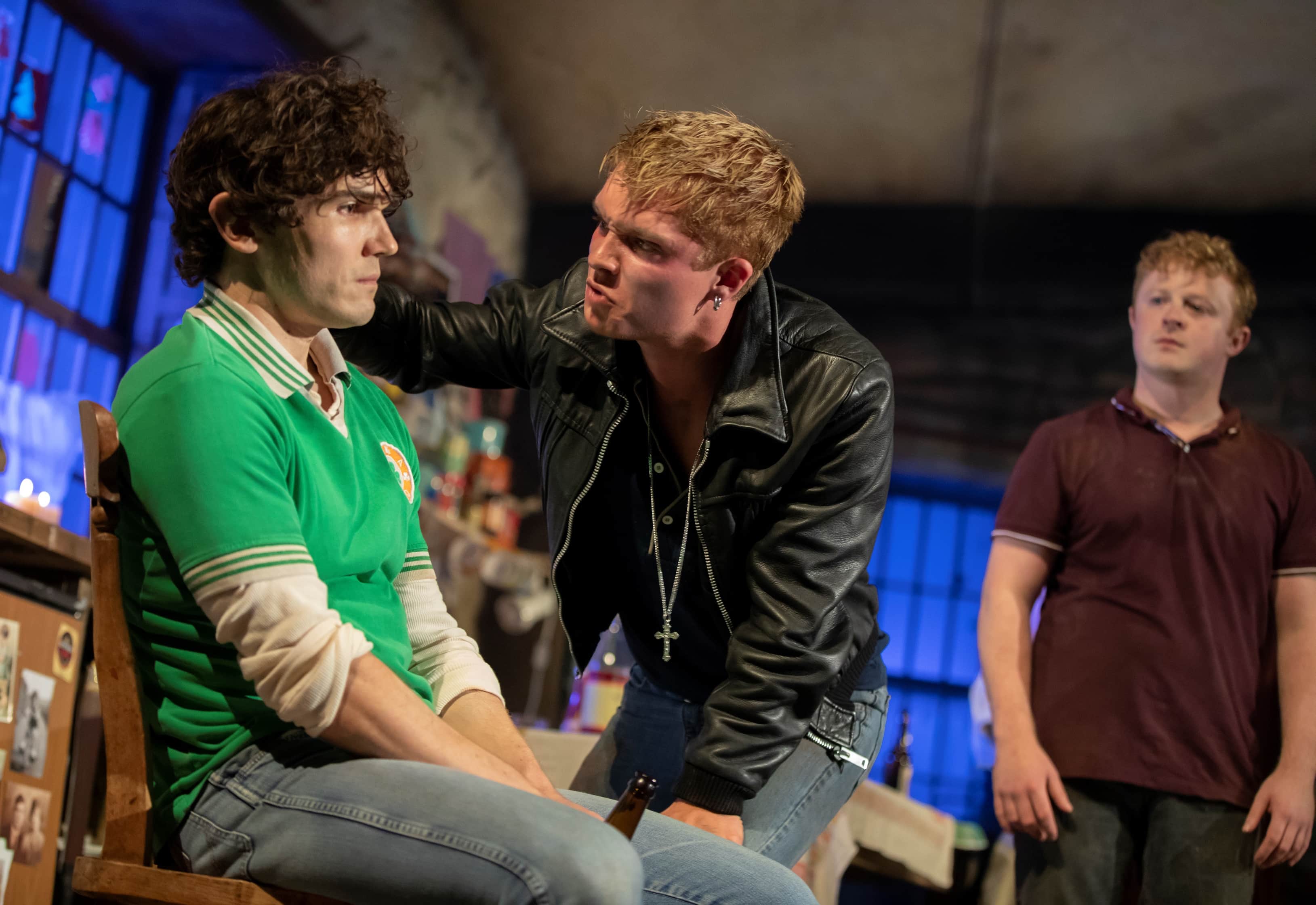 Fra Fee, Tom Glynn-Carney, and Conor MacNeill. Photo by Joan Marcus.