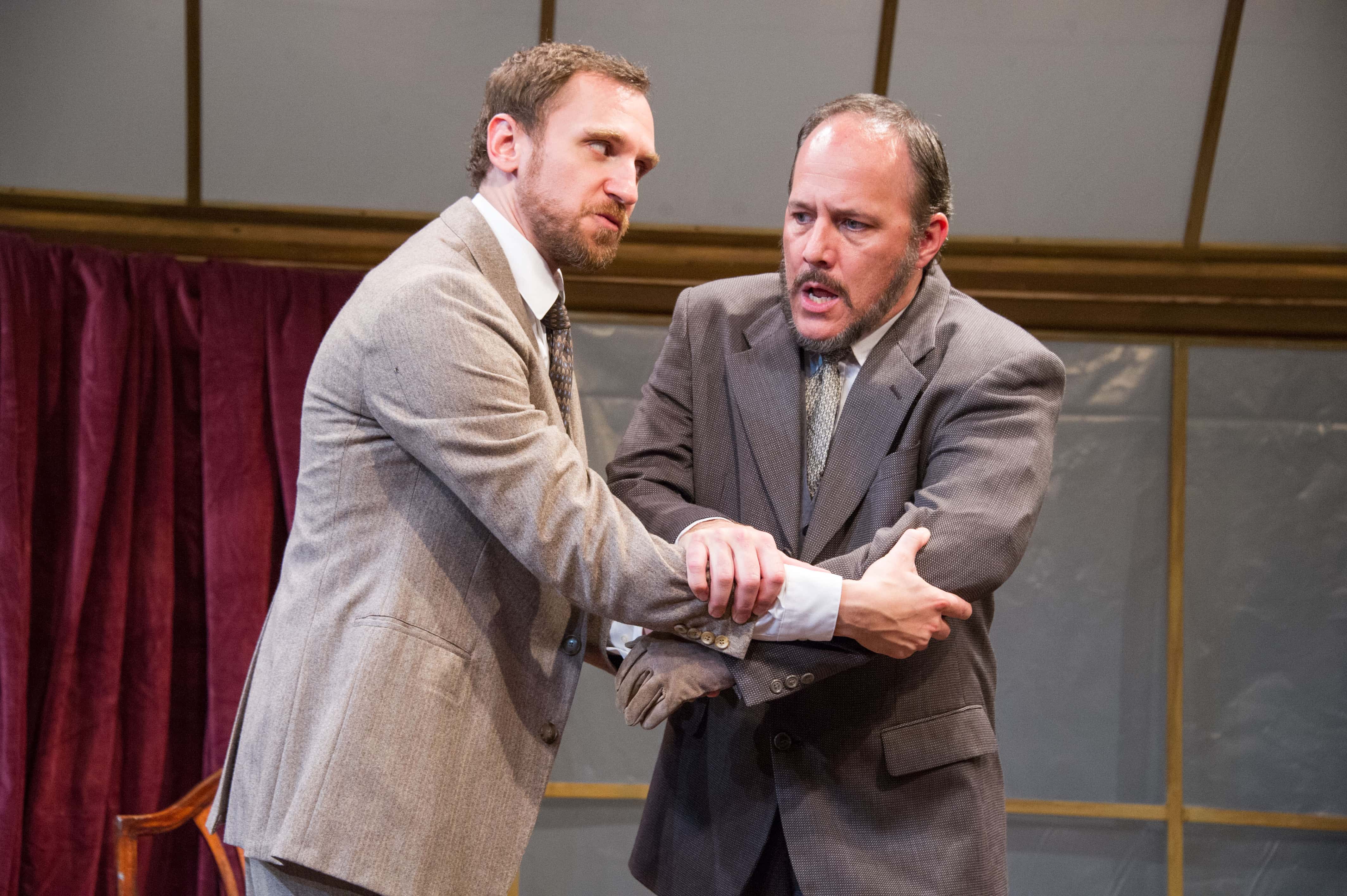 Yury Lomakin as William Mumler and Steven Carpenter as Joseph Tooker in the DC premiere of Arlitia Jones' Summerland, playing through October 21 at the Washington Stage Guild. Photo by C. Stanley Photography.