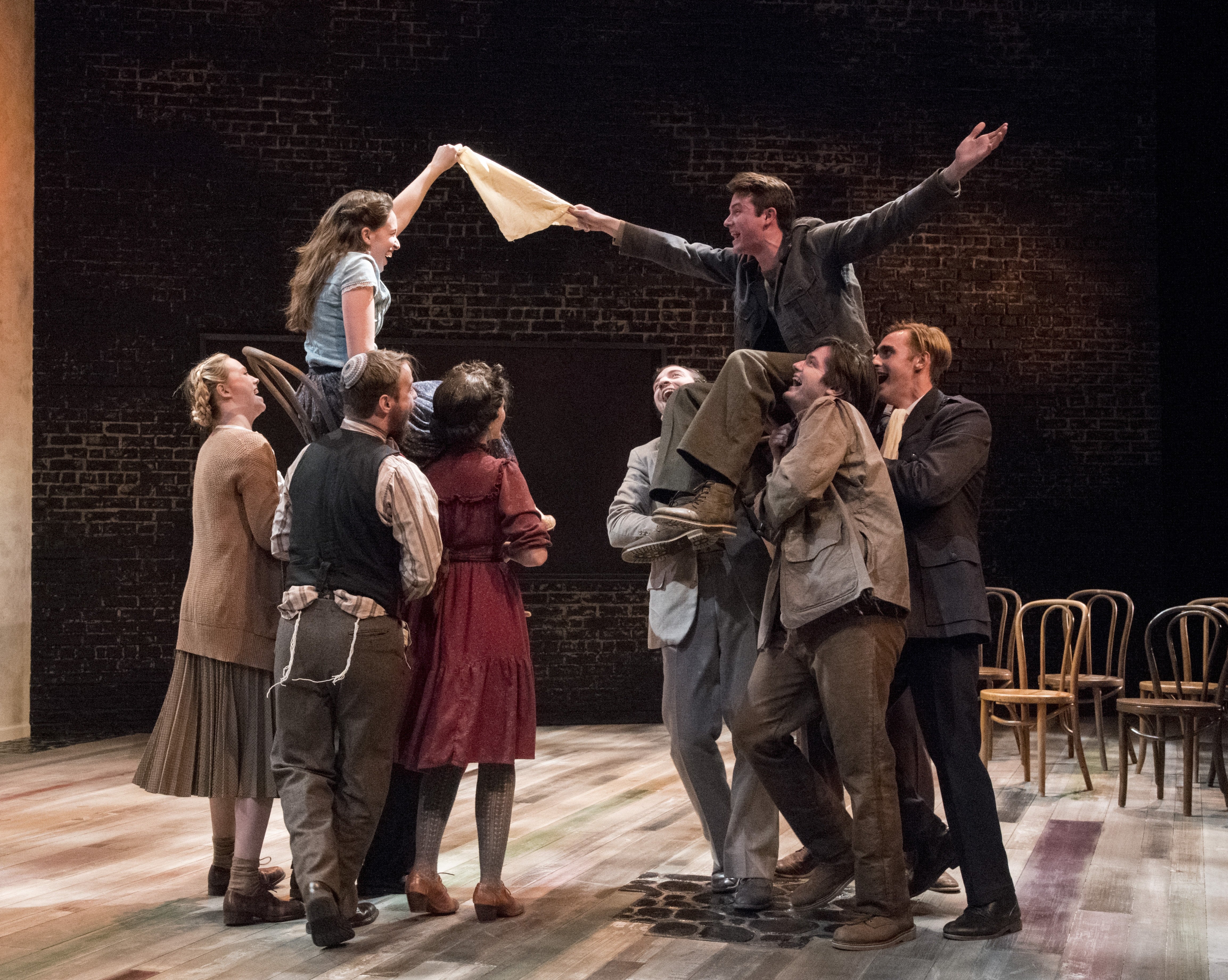The cast of "Our Class" at Georgetown University. Photo by Stan Barouh.