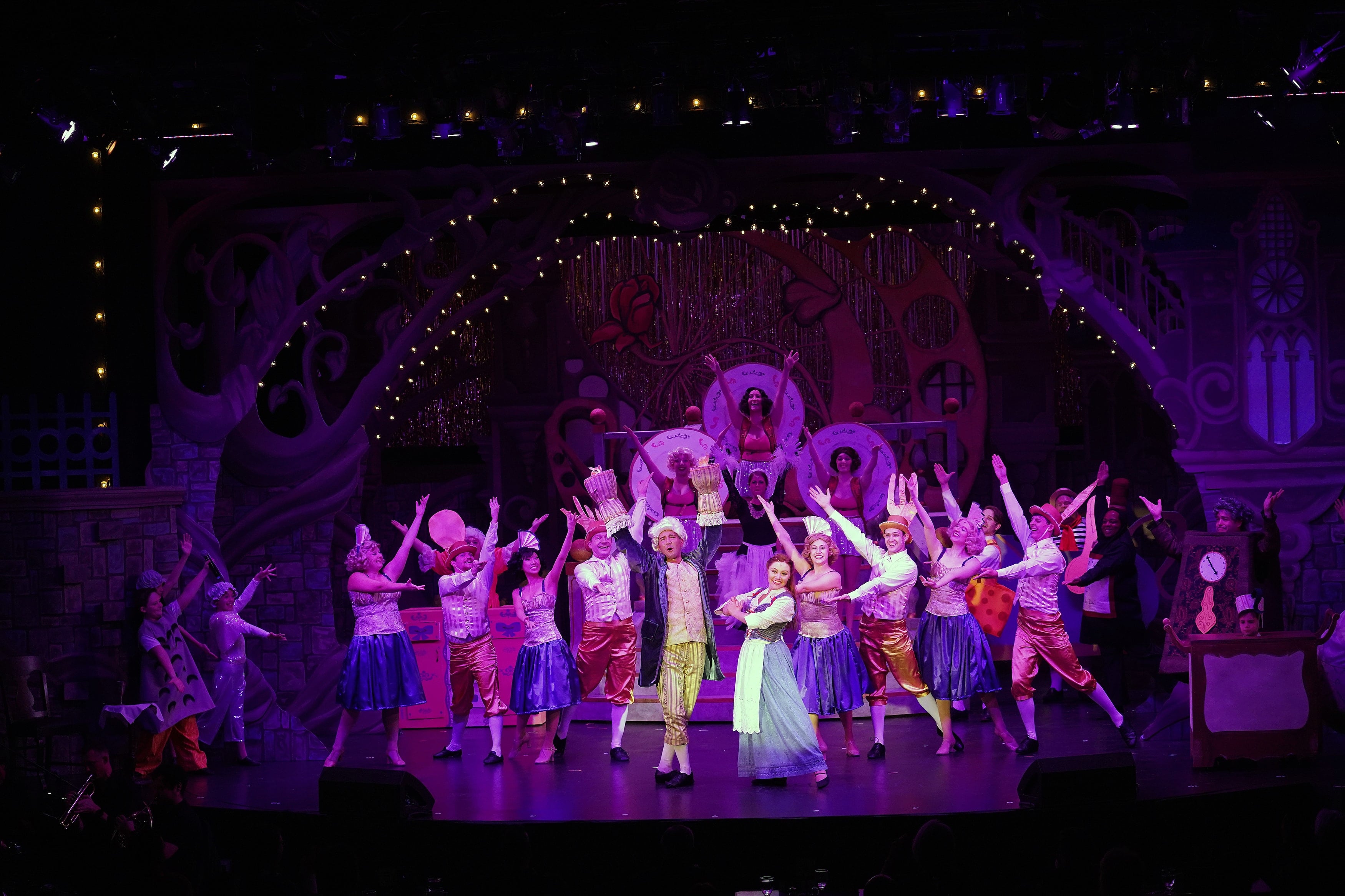 The Cast of Beauty and the Beast. Photo courtesy of Riverside Center for the Performing Arts