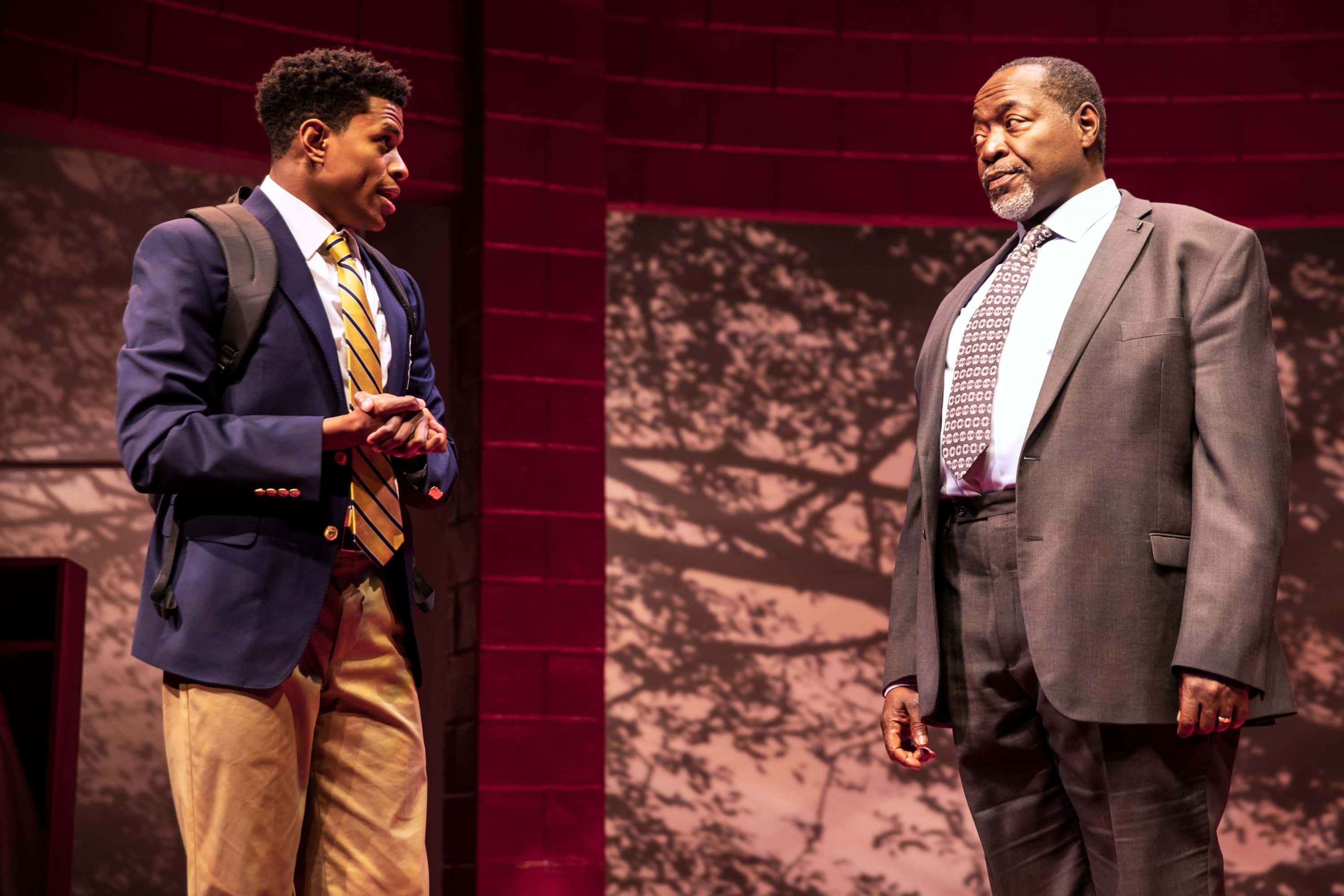 Jeremy Pope and Chuck Cooper. Photo by Matthew Murphy.