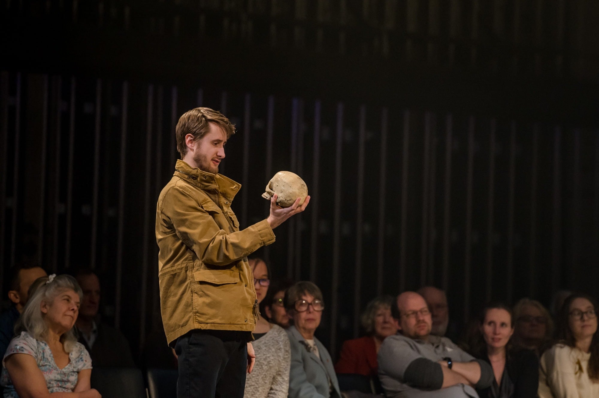 Aubie Merrylees as Hamlet. Photo by Randall Garnick Photography.