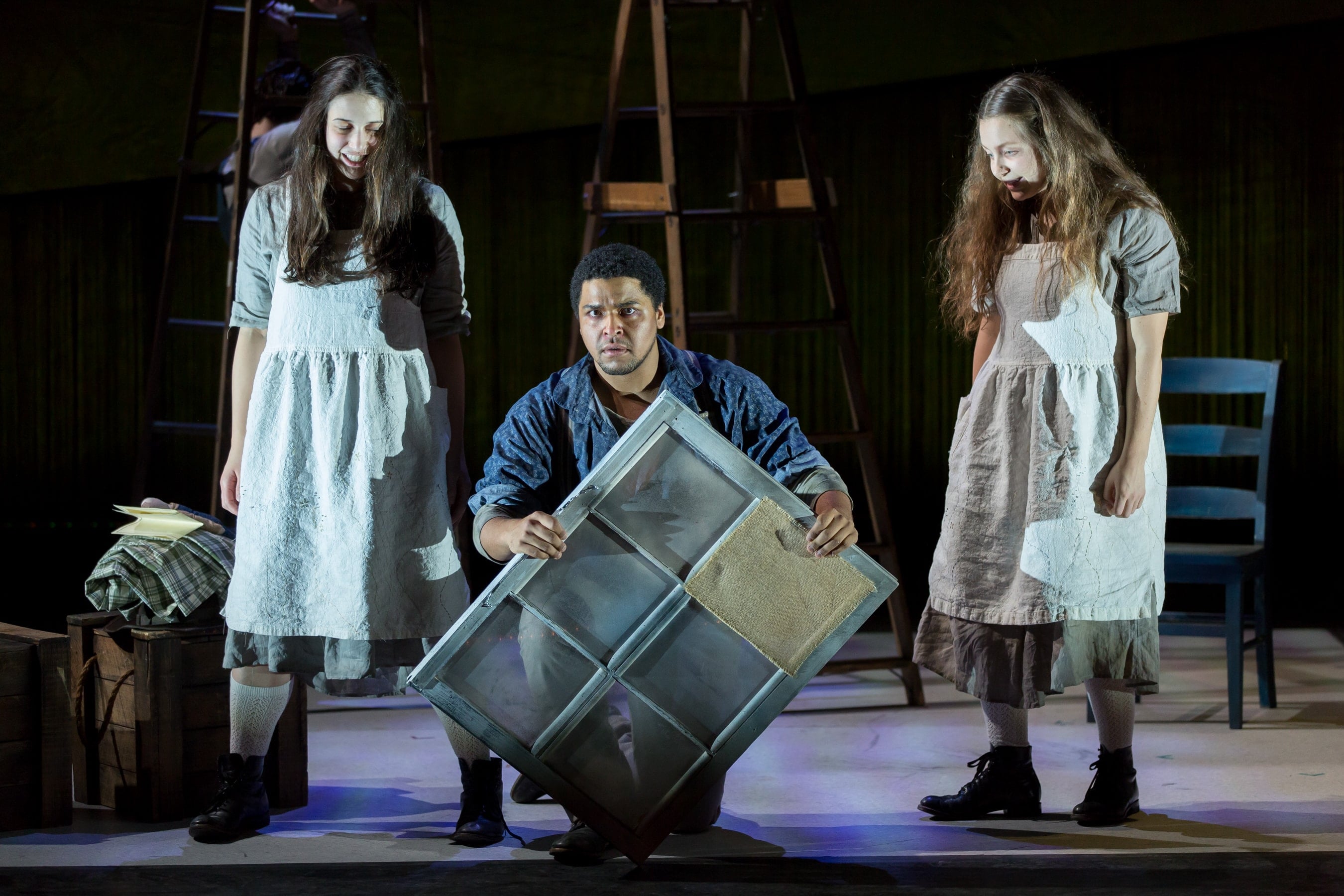 Allegra De Vita, Christopher Kenney, and Madison Leonard in Missy Mazzoli's 'Proving-Up.' Photo by Scott Suchman