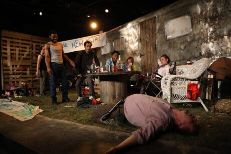 The cast of Jerusalem, playing through February 3 at Fells Point Corner Theatre. Photo by Shealyn Jae Photography.