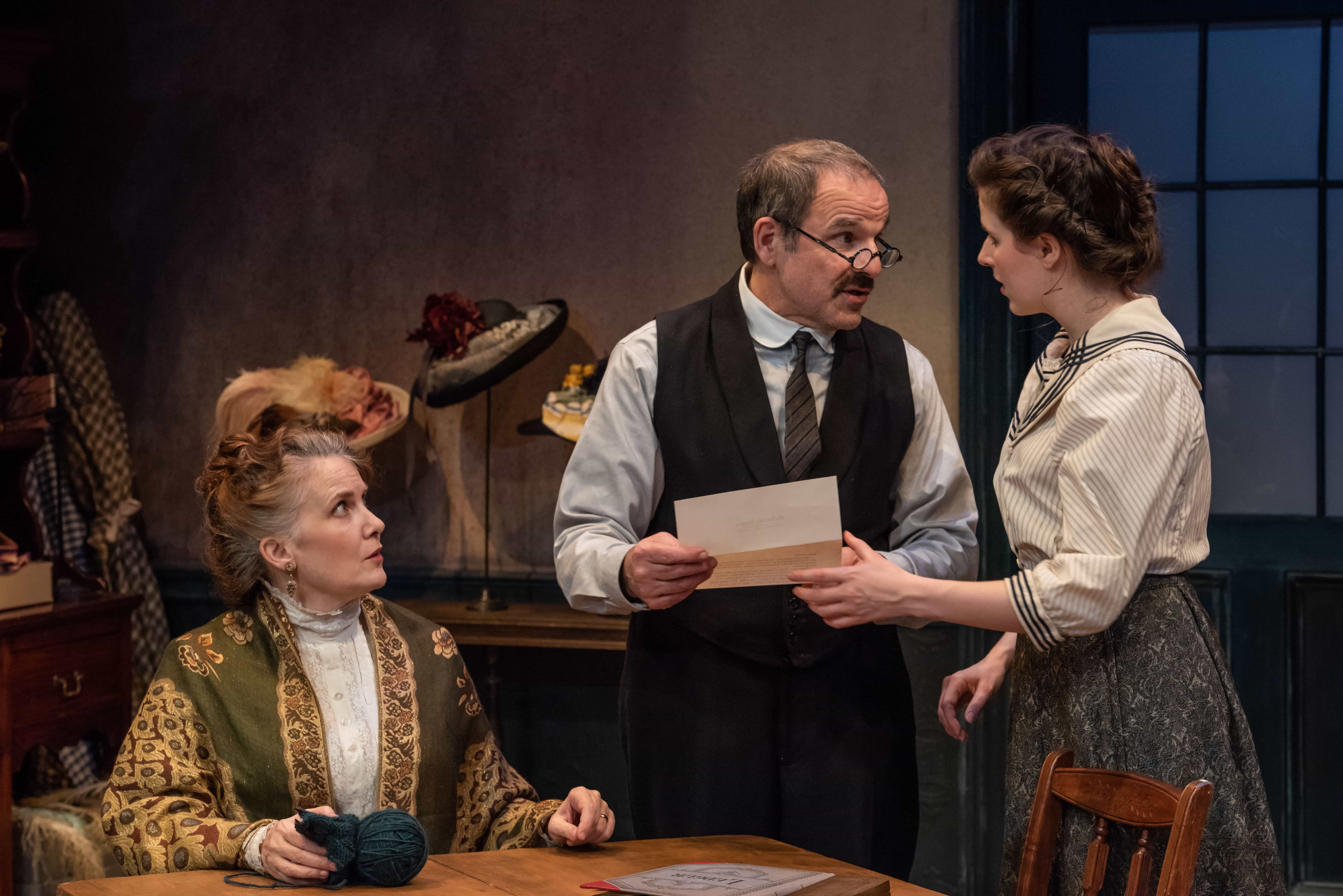 Tracy Sallows, Donald Corren, and Emma Geer. Photo by Todd Cerveris.