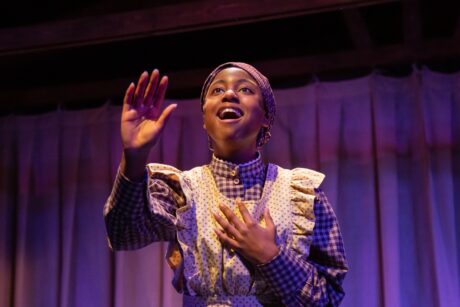 Alexa Givens as Alice in the world premiere of Huckleberry Finn's Big River at Adventure Theatre MTC. Photo by Ryan Maxwell.