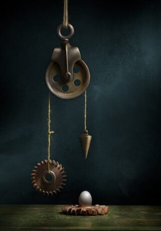 Fax Ayres, Still Life with Egg (detail), Giclee print on archival paper, 30” x 23”, 201. Photo courtesy of the Athenaeum.