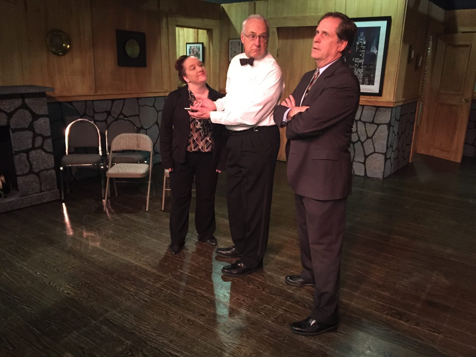Amy Black, Jack Mayo, Mark Steimer in Plaza Suite. Photo by Bill Spitz.
