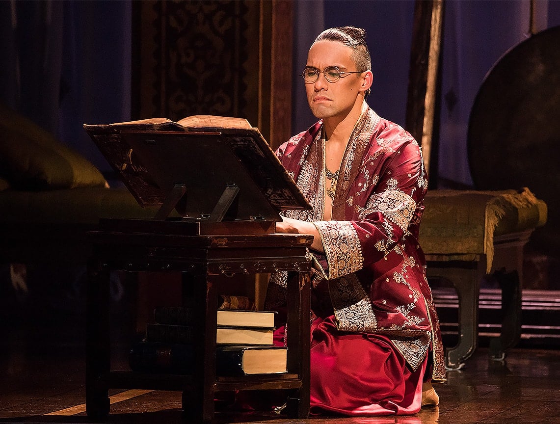 Pedro Ka'awaloa as King Mongkut in 'The King and I'. Photo by Mathew Murphy. 