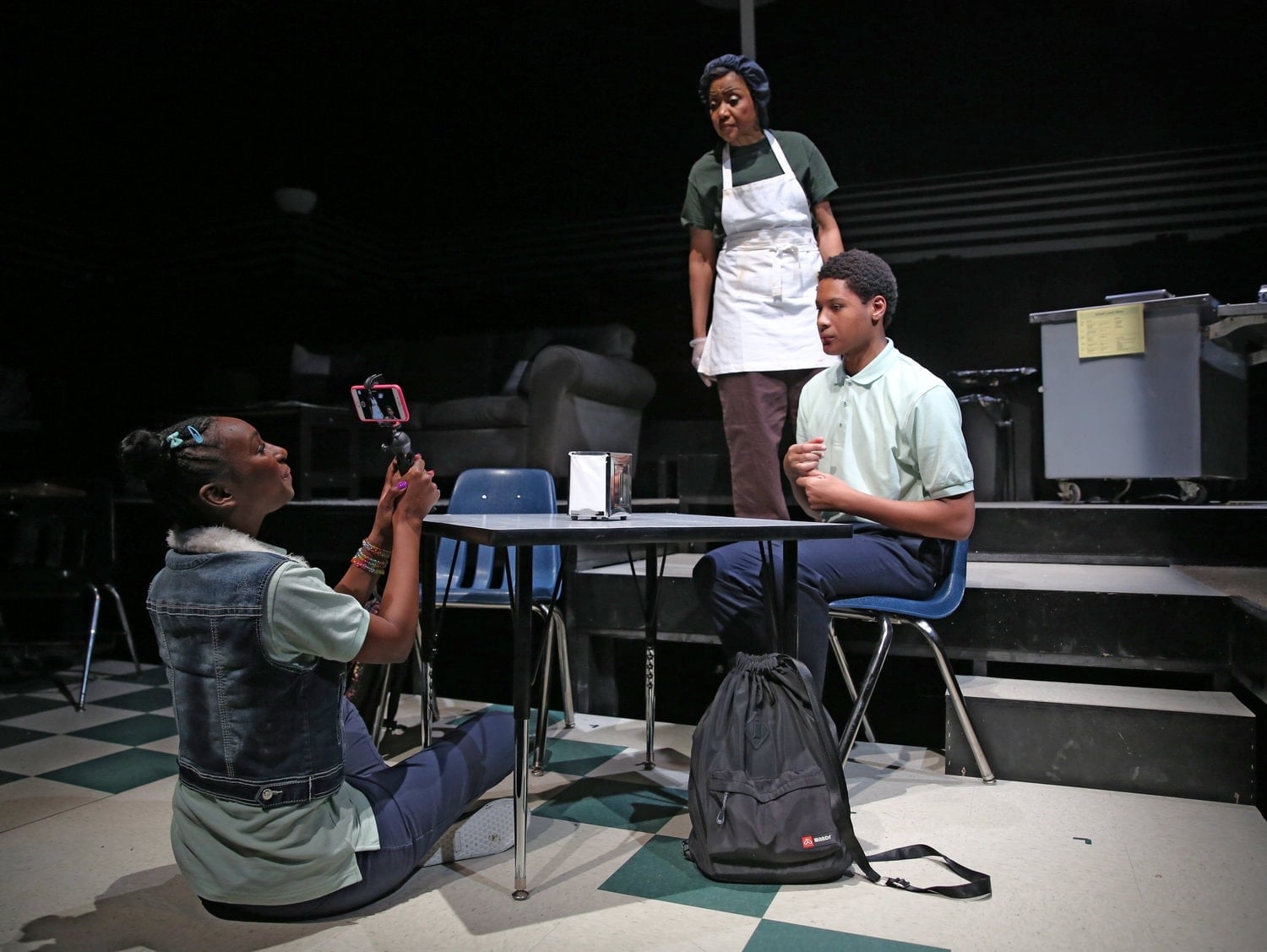 Courtney Thomas, Brenda Pressley, and Jay Mazyck. Photo by Carol Rosegg.