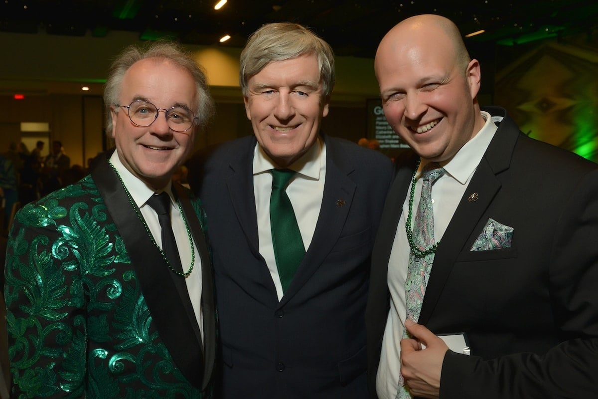 Artistic Director Christopher Bell, Irish Ambassador Daniel Mulhall, Executive Director Stephen Beaudoin. Photo by Shannon Finney. 