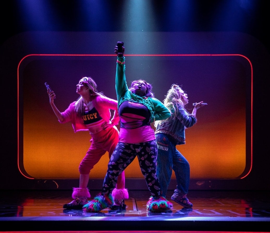 Katlyn Carlson, Tiffany Mann, and Lauren Marcus in Be More Chill. Photo by Maria Baranova.