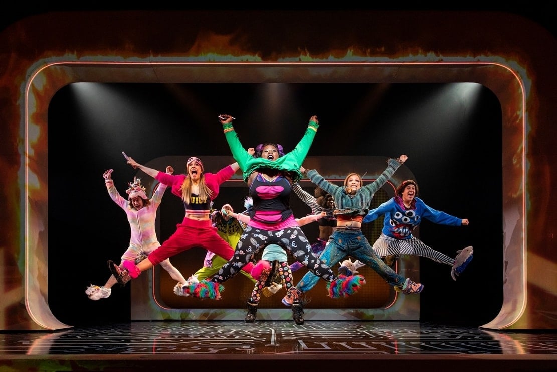 Tiffany Mann (center) and the cast of Be More Chill. Photo by Maria Baranova.