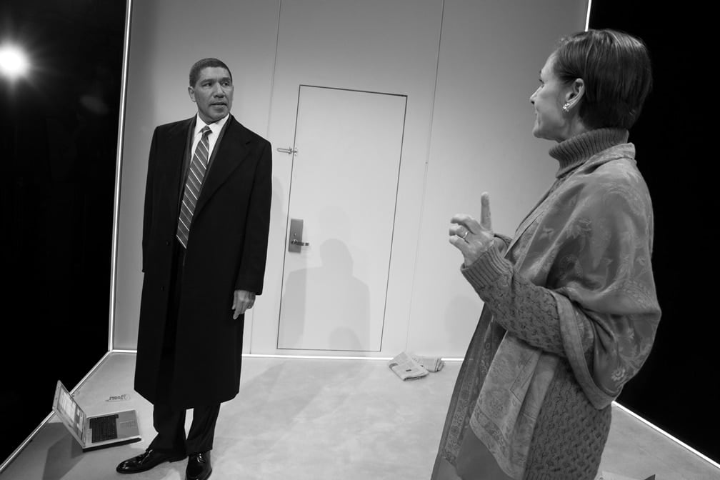 Peter Francis James and Laurie Metcalf. Photo by Julieta Cervantes.