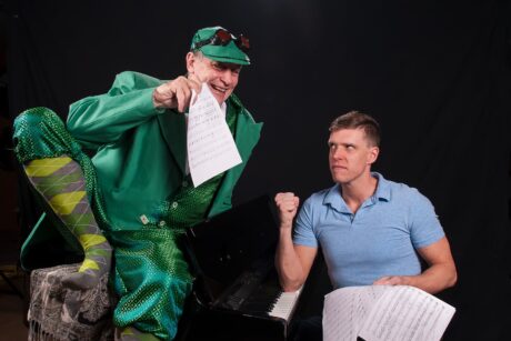 Tom Newbrough as Mr. Bungee and Ron Giddings as Gordon in 'A New Brain.' Photo courtesy of the Colonial Players of Annapolis.
