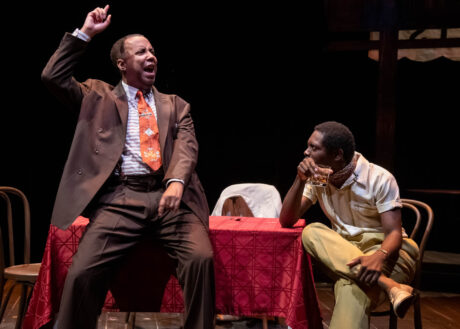James J. Johnson and Jeremy Hunter in 'Les Deux Noirs.' Photo by Stan Barouh.