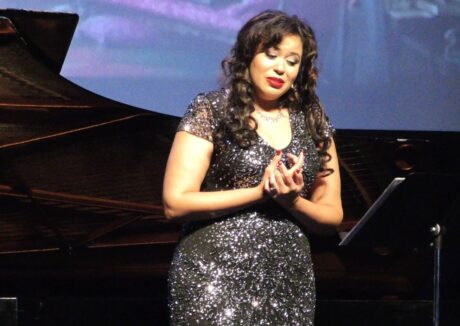 Zhanna Alkazhova in the Russian Chamber Art Society's performance of 'The Mighty Five and Friends.' Photo courtesy of Vera Danchenko-Stern.
