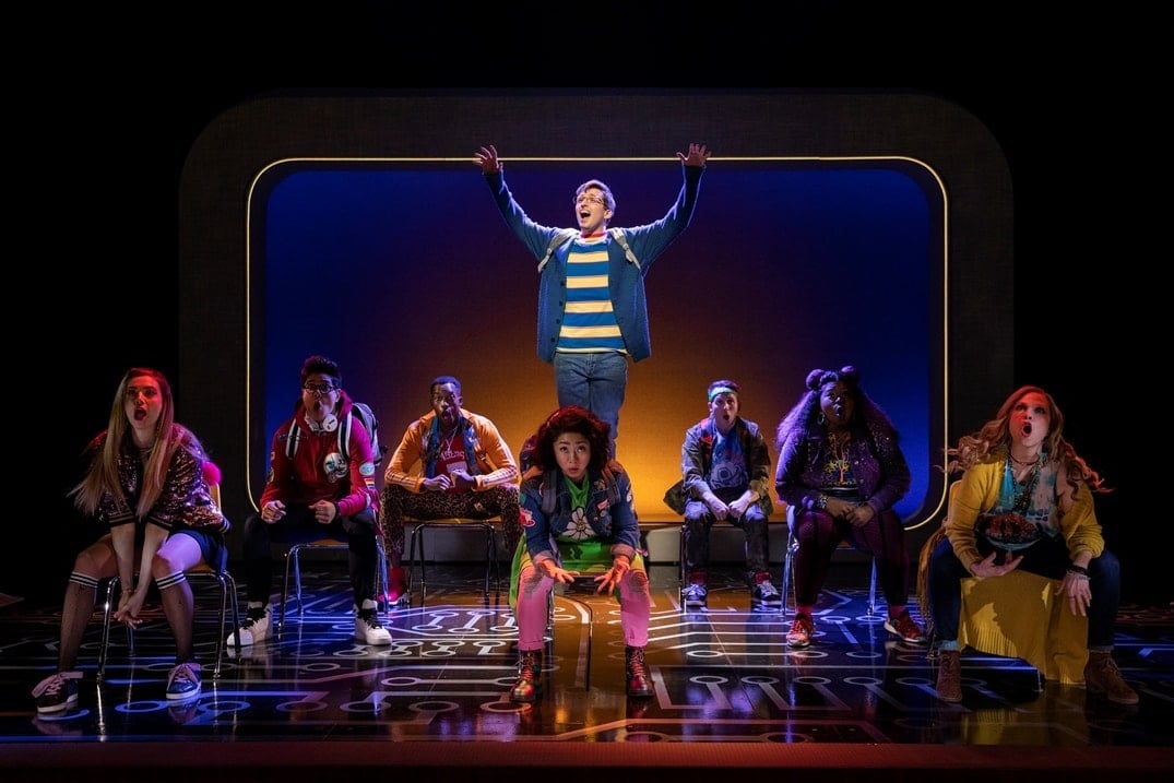 Will Roland and the cast of Be More Chill. Photo by Maria Baranova.