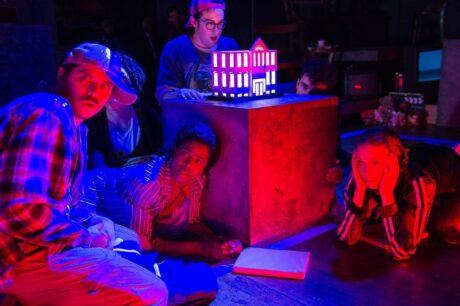 The cast of 'Forest Treás' by Pointless Theatre Company. Photo by C. Stanley Photography.