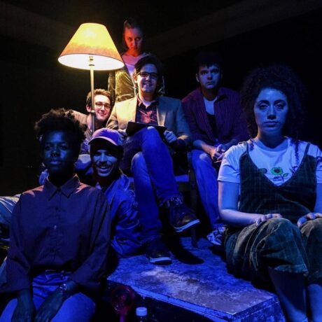The cast of Pointless Theatre Company's world premiere of 'Forest Treas.' Photo courtesy of Pointless Theatre Company.