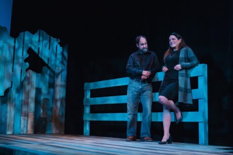 Colin Smith (Calvin) and Susan Marie Rhea (Bella) in 'West by God' at The Keegan Theatre. Photo by Cameron Whitman Photography.