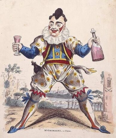 Illustration of Joseph Grimaldi. Wikipedia/Creative Commons.