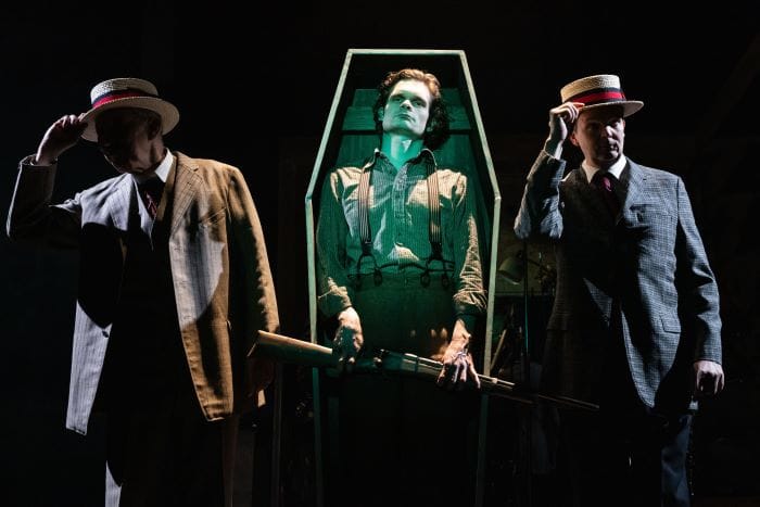 Thom Sesma, Andrew Durand, and Dashiell Eaves. Photo by Matthew Murphy.