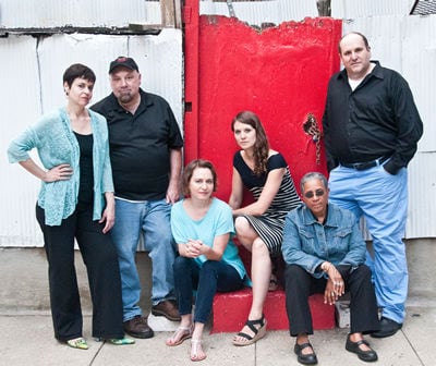The Welders founders: (l to r) Renee Calarco, Bob Bartlett, Allyson Currin, Jojo Ruf, Caleen Sinnette Jennings, Gwydion Suilebhan. Photo by Teresa Castracane.