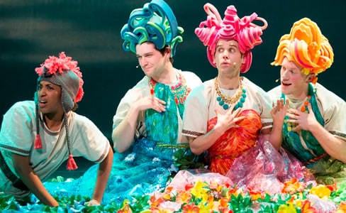 (l-r) Lauren Du Pree, Samuel Edgerly, Evan Casey, and Paul Scanlan. Photo by Scott Suchman.