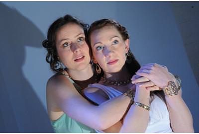 Dorea Schmidt and Megan Dominy. Photo by Stan Barouh.