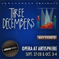 ‘Three Decembers’ at UrbanArias