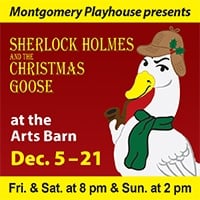 Montgomery Playhouse and Arts on the Green Present ‘Sherlock Holmes And the Snow Goose’ Opening Tonight thru 12/21/14 by Bruce Hirsch